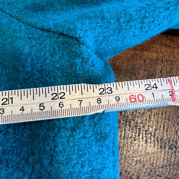 New CHICO'S Teal Blue Wool Ammi Jacket Size 3/XL - Picture 5 of 7